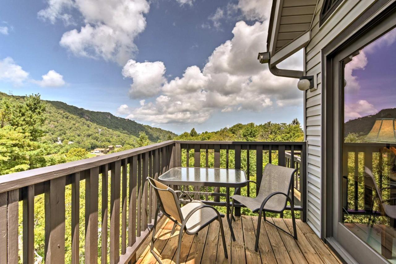 Beech Mountain Condo With Balcony, Walk To Resort! Exterior photo