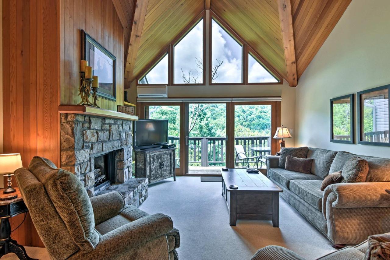 Beech Mountain Condo With Balcony, Walk To Resort! Exterior photo